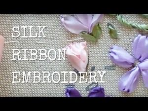 How to Stitch a Profile Rose in Silk Ribbon Embroidery | Demonstration