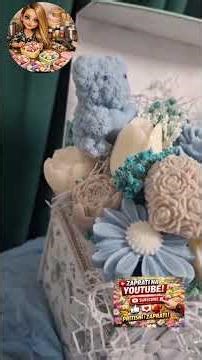 Buket od voska , plave nijansa #candle #blumen #dekoration #flowers #wax #reals #shorts