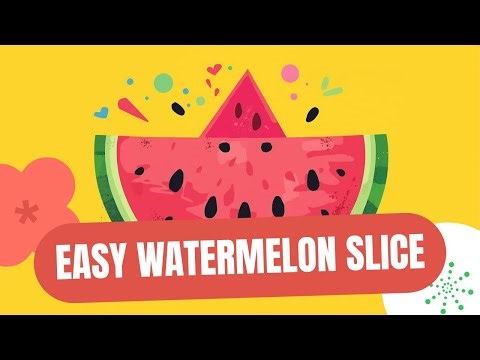 🍉 “Watch This Watermelon Slice Come to Life! Easy Painting for Kids!”