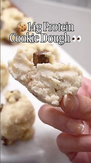 High-Protein Cookie Dough Bites 🍪 | 14g Protein & Only 5 Ingredients! #healthydessert #highprotein