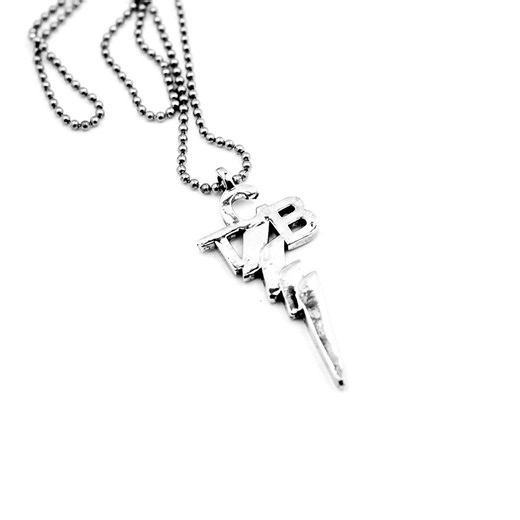 TCB Sterling Silver Necklace: Elvis Lightning Bolt Pendant - Etsy Canada