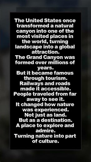 The Canyon That Became A Global Attraction #facts #usa #nature #travel