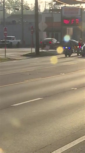 Funeral procession for fallen deputy Larry Henderson passes through Anderson Township, where Henderson spent much of his career. Fellow officers stand in salute as the procession passes. https://www.wlwt.com/article/remembering-larry-henderson-funeral-services-procession/64724315 | WLWT