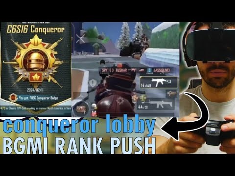 bgmi conqueror lobby gameplay