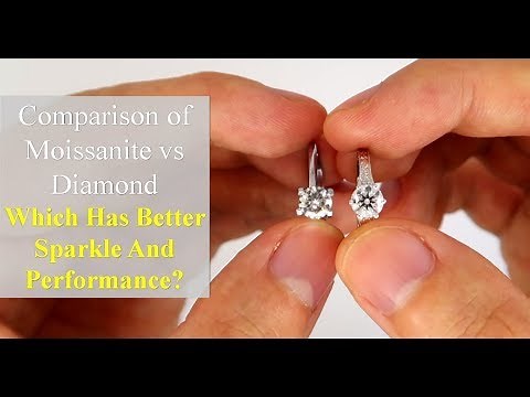 Moissanite vs Diamond - Side by Side Comparison of Performance