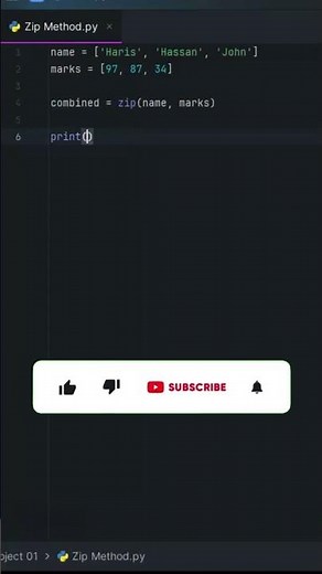 ⚡ Use of zip() Function in Python | Combine Lists Like a Pro 🔥