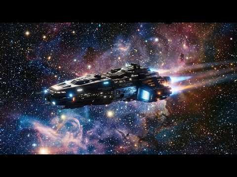 Spaceship Ambience in Deep Space | Relaxing Space Sounds for Sleep