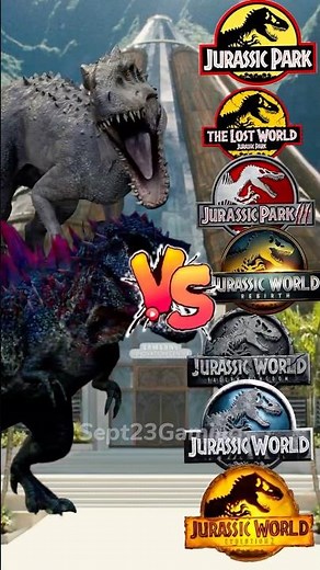 Mortem Rex x Indominus Rex vs Jurassic World All Dinosaurs