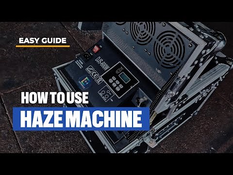 How to Set Up and Use a 600Watts Haze Machine - Easy Guide (TUTORIAL)