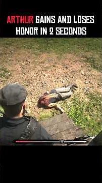 How to gain and lose honor in 2 seconds #rdr #rdr2 #reddeadredemption2 #ps4 #ps5 #gaming