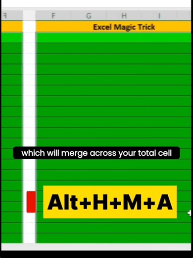 Secret Trick for Excel Users: Merging Cells Effectively