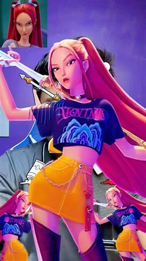 Coloring Mira K-Pop Demon Hunter doll 🎨
