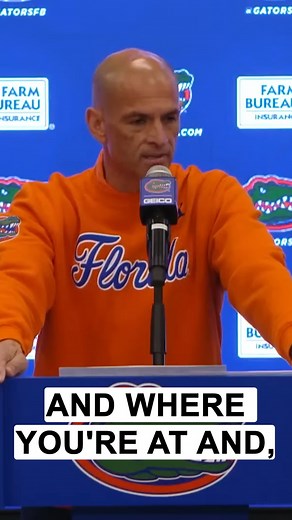 Florida interim head coach Billy Gonzales on the tough situation he has been put in since taking over the Gators program. "You keep putting one foot in front of the other. You stay grounded and where you're at and try and better yourself and try to better the players." | Thomas Cook TV