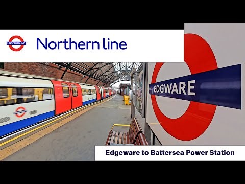 Northern Line Edgware to Battersea Power Station – Full Journey with Surround Sound