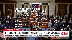 U.S. House votes to impeach Homeland Security Secretary Alejandro Mayorkas