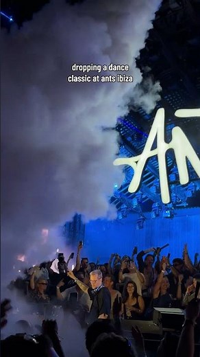 Adam Beyer dropping a dance classic at ANTS Ibiza.