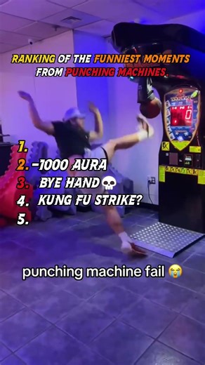 Ranking of the funniest moments from punching machines! 🤣#funny #ranking #memes #punchingmachine