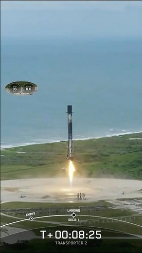 SpaceX Lands Booster After Transporter-2 Rideshare Launch
