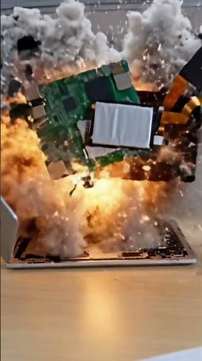 laptop explode by Gemini Ai #ai #viral #adiaava