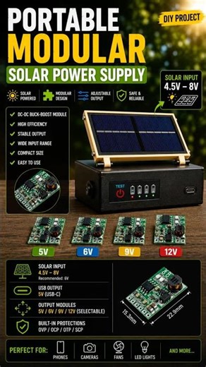 Portable Modular Solar Power Supply