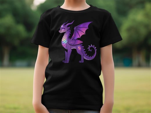 Purple Dragon Sticker, Holographic Scales Decal, Fantasy Art (vinyl Sticker) - Etsy