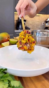 1.3M views · 2K reactions | Mango Ceviche省 Ingredients: - 1 Mango - 1/2 Red Bell Pepper - 1/2 Yellow Bell Pepper - 1/2 Red Onion - Handful of Cilantro - 2 Limes - 3 tbsp Tomato Sauce - 2 tbsp Soy Sauce - 1 tbsp Hot Sauce (optional) - 1 tsp Salt - 1/2 tsp Pepper Enjoy✨ #ceviche #veganrecipes #easyrecipes #recetasfaciles | Vegan & Plant Based Recipes | Facebook