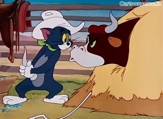 𝗖𝗮𝗿𝘁𝗼𝗼𝗻𝘃𝗲𝗿𝘀𝗲.𝗶𝗻 on Instagram: "Texas Tom (1950)👒🦬 Let's grow this cartoon family together♥️ . Texas Tom” refers to a classic 1950 Tom and Jerry animated short where Tom, dressed as a cowboy, tries to woo a female cat (Tara) by using Jerry to help him (smoking, playing guitar), but Jerry hilariously sabotages Tom’s efforts, leading to slapstick chaos and Tom’s eventual embarrassment, showcasing Tom’s over-the-top charm and Jerry’s clever revenge in a Western setting. . Like, comme