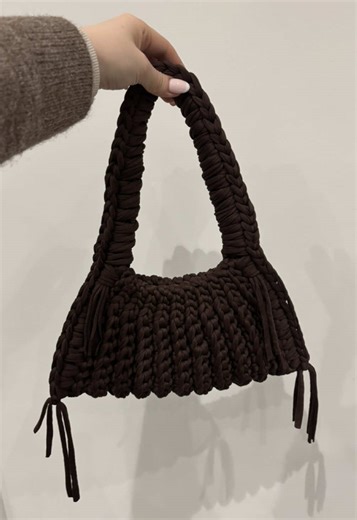 Make our ‘Margot’ Bag with me 🤎 #crochet #handmade #fy #fyp #smallbusiness