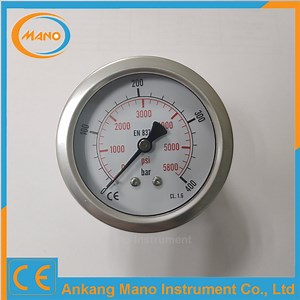 [Hot Item] Dual-Input Brass Manometer with Reinforced Stainless Steel Pressure Measurement Gauge