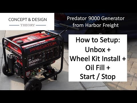 Predator 9000 Harbor Freight Portable Generator How to Setup