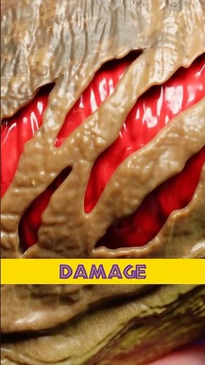 Mattel Jurassic World Extreme Damage Tyrannosaurus Rex | Unboxing and Review #shorts