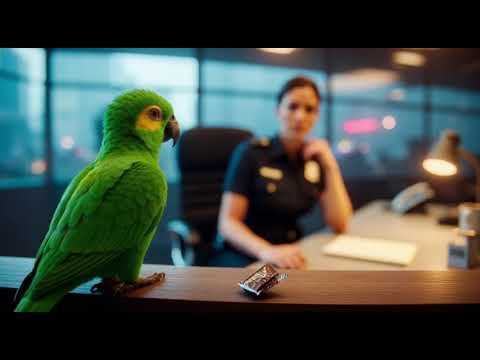 This Talking Parrot Asked a Police Officer for Romance 😭🦜