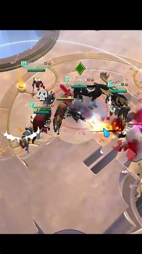 How to Interrupt Avalonian Monk Jump as a Healer | Albion Online ROA Gold Chest #shorts