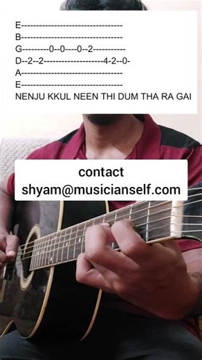 Nenjukkul Peidhidum | Nalone Pongenu Narmada | Simple Guitar Tabs |Surya | Harris Jayaraj |