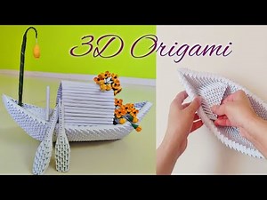 3D Origami Boat | Paper Boat | How To Make a Paper boat | Barna's Creation | Paper Craft