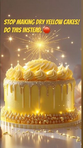 The Secret to the Perfect Yellow Cake. 🤫✨ The Ultimate Homemade Yellow Cake. 💛