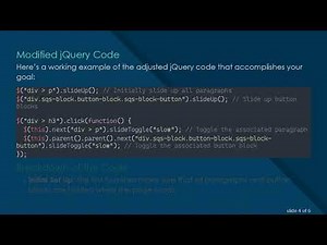 Mastering jQuery: How to Successfully Use .next() to Slide Elements Together