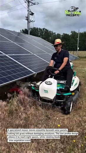 This Machine Cleans Under Solar Panels Automatically! 🌱