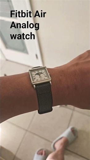 how to wear fitbit air with analog watch
