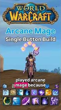 One Button Arcane Mage DPS Guide | Single-Button Build in WoW Patch 11.2 | #worldofwarcraft #shorts
