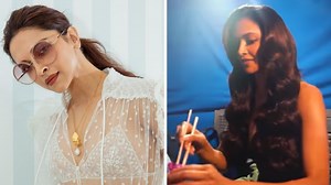 Deepika Padukone takes the chopstick challenge; you would not want to miss her fun video