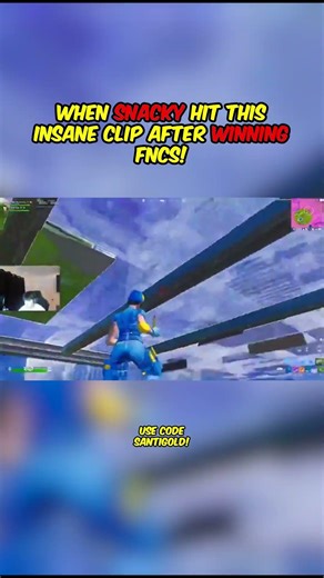 When Snacky did THIS after winning FNCS! 😳 #fortnite #shorts