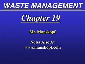 WASTE MANAGEMENT - SlideServe