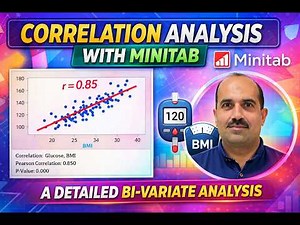 Correlation analysis in Minitab-Bivariate Data Analytics