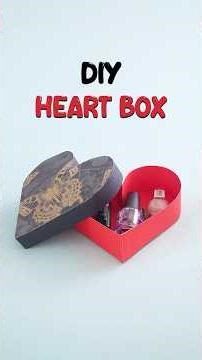 DIY Heart Box ❤️ | Easy Paper Heart Gift Box Tutorial | Valentine Craft