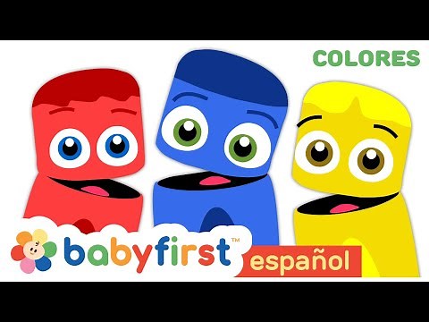 Colores en Español para Niños | Rojo, Azul, Amarillo | Pandilla de Colores | Baby First TV Español