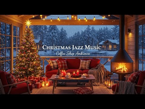 Live Christmas Jazz ❄️ Smooth Winter Night Ambience with Relaxing Instrumental Music