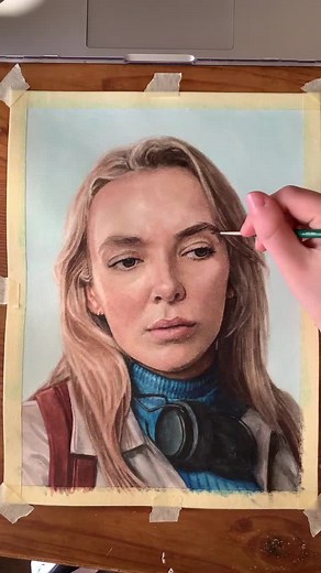 Watercolor Portrait of Villanelle