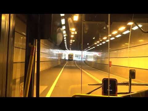 Brisbane City Glider Bus Service 61- CAB VIEW - (Woolloongabba to Roma St Bus Station)