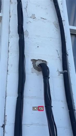 Sick of that ugly hole where your line runs through the wall 👀 This retrofit cover kit hides the mess, seals out pests and moisture, and gives your system a clean, pro look in minutes—no sealants or special tools needed. 🛠️ | Naturallyl.com